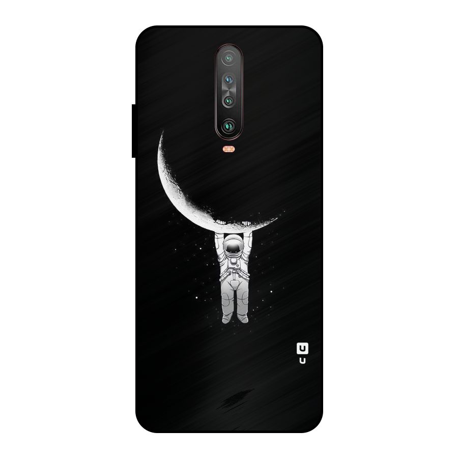 Hanging Astronaut Metal Back Case for Poco X2