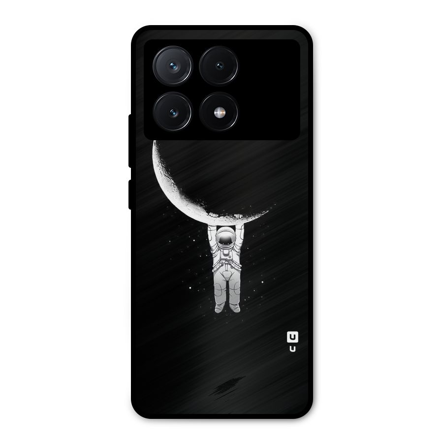 Hanging Astronaut Metal Back Case for Poco X6 Pro