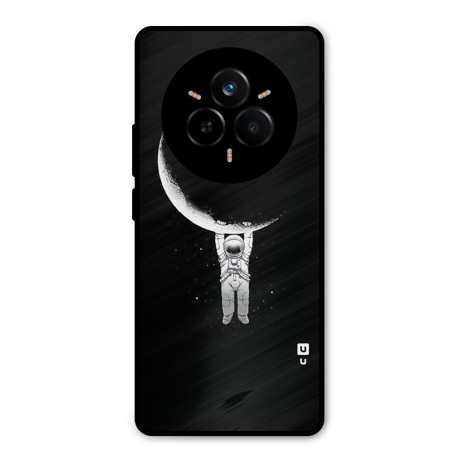 Hanging Astronaut Metal Back Case for Realme 14 Pro Plus