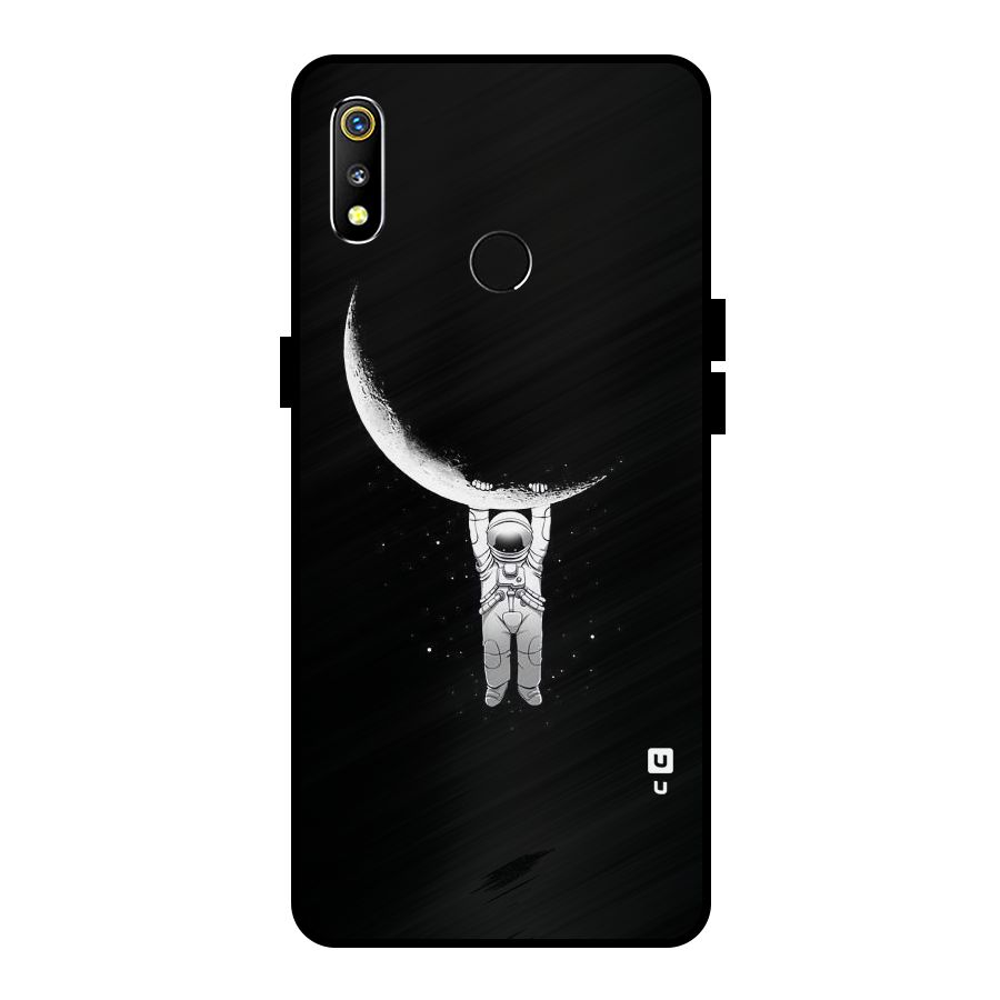 Hanging Astronaut Metal Back Case for Realme 3i