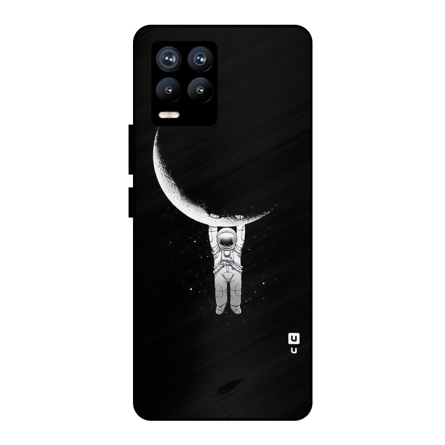 Hanging Astronaut Metal Back Case for Realme 8 Pro