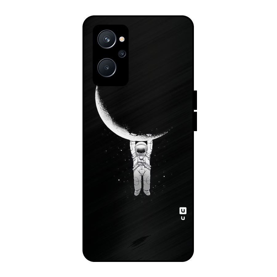 Hanging Astronaut Metal Back Case for Realme 9i 5G