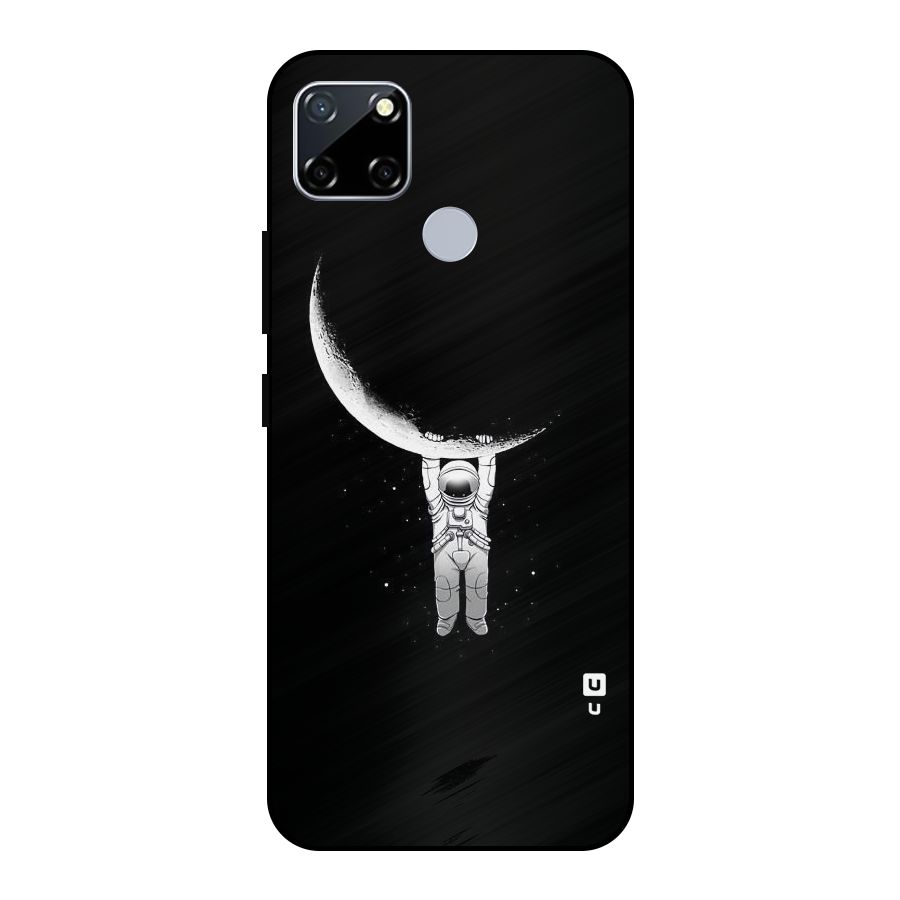 Hanging Astronaut Metal Back Case for Realme Narzo 30A