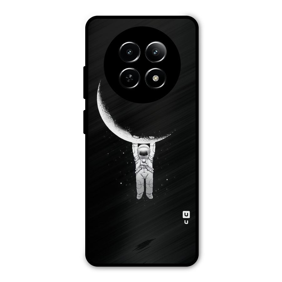 Hanging Astronaut Metal Back Case for Realme Narzo 70x 5G