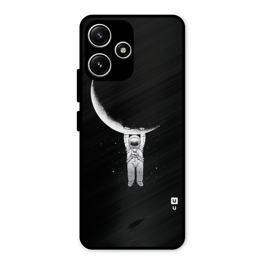 Hanging Astronaut Metal Back Case for Redmi 12 5G