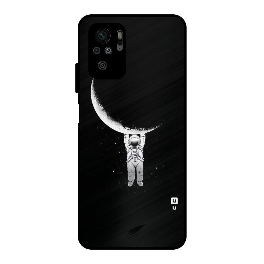 Hanging Astronaut Metal Back Case for Redmi Note 10S