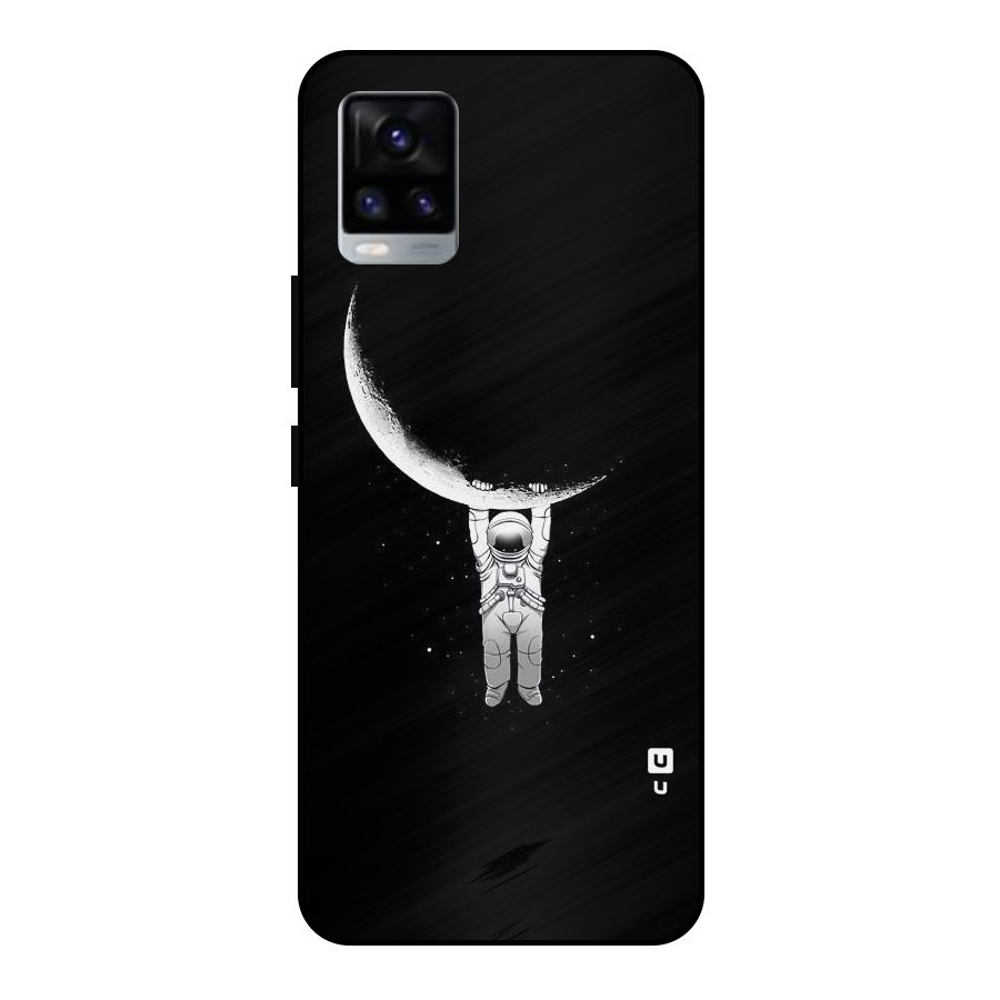 Hanging Astronaut Metal Back Case for Vivo V20 2021