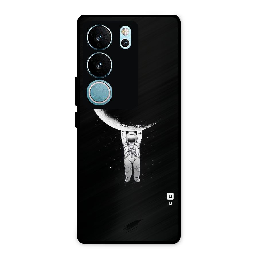 Hanging Astronaut Metal Back Case for Vivo V29 Pro