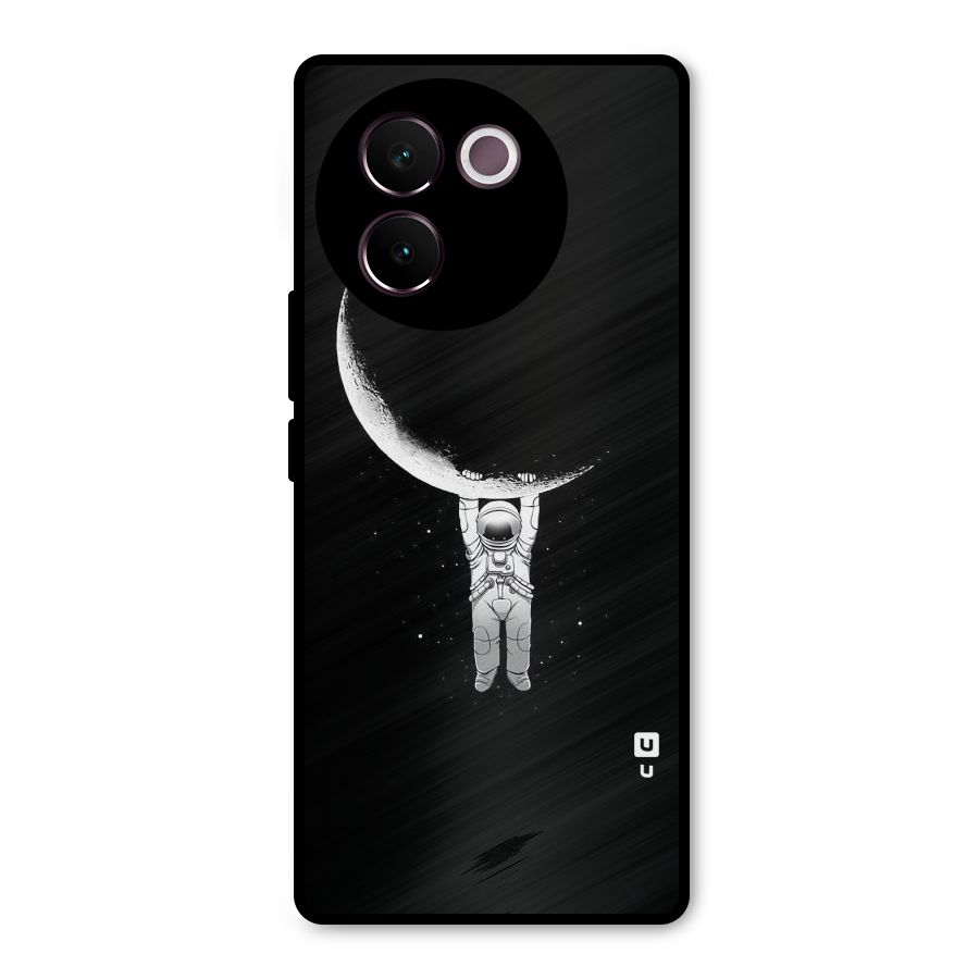 Hanging Astronaut Metal Back Case for Vivo V30e