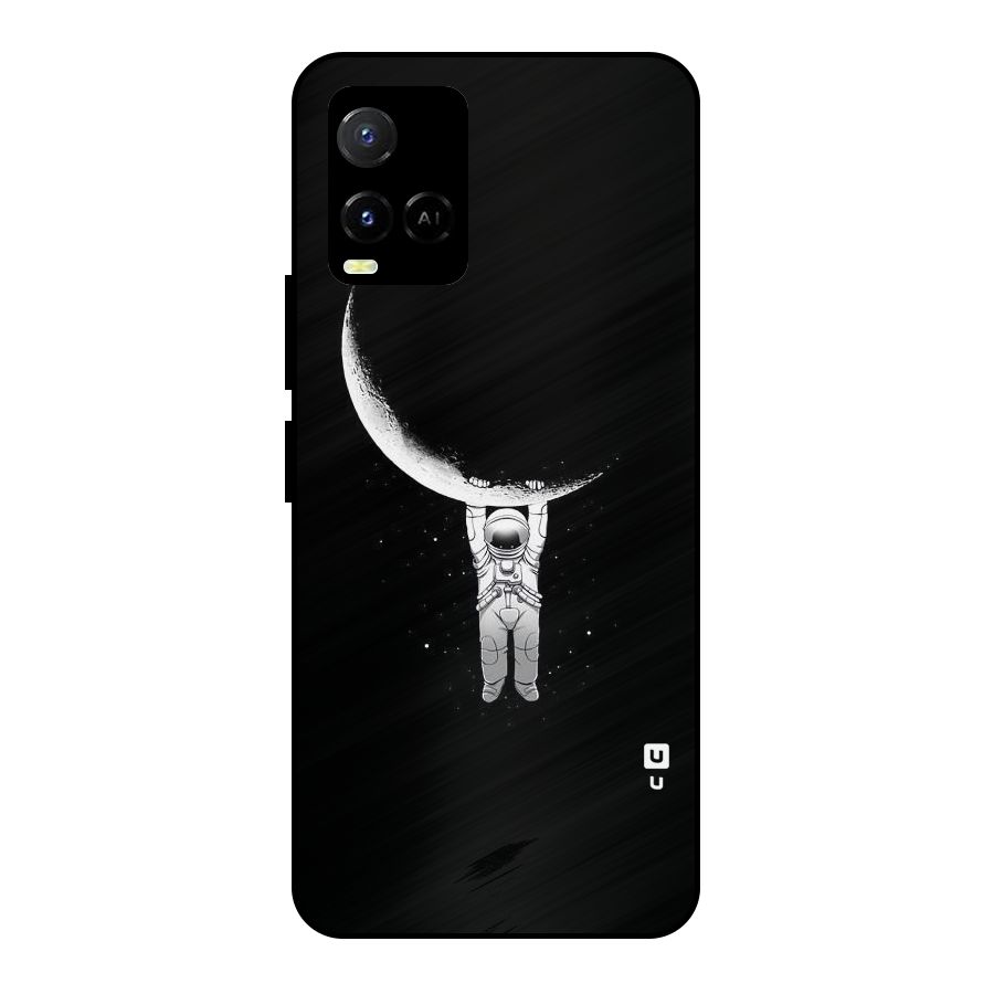 Hanging Astronaut Metal Back Case for Vivo Y21