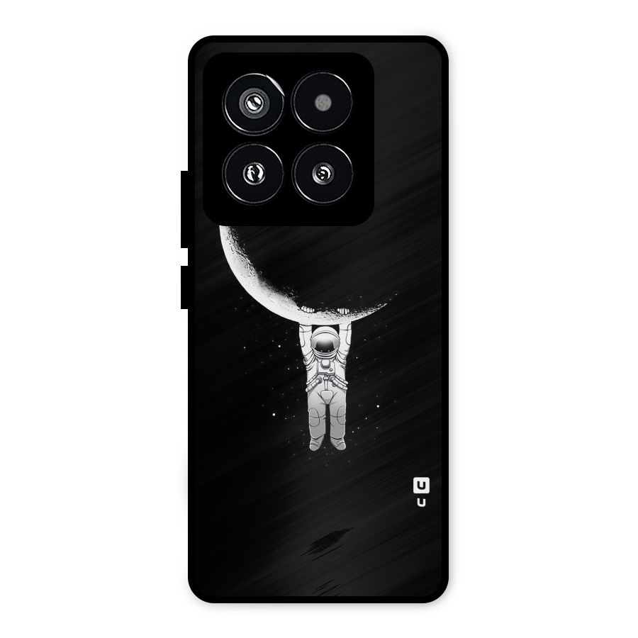 Hanging Astronaut Metal Back Case for Xiaomi 14 Pro