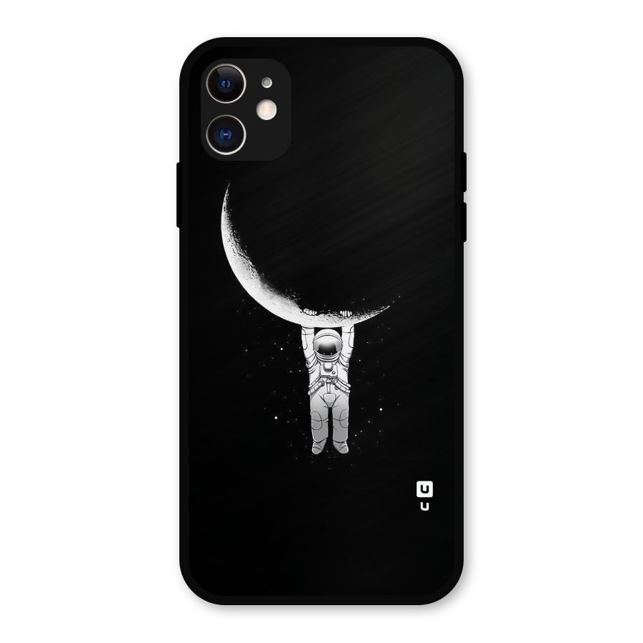 Hanging Astronaut Metal Back Case for iPhone 11
