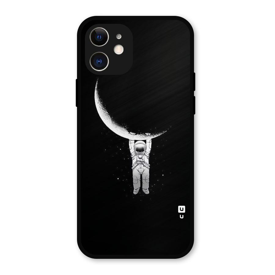 Hanging Astronaut Metal Back Case for iPhone 12