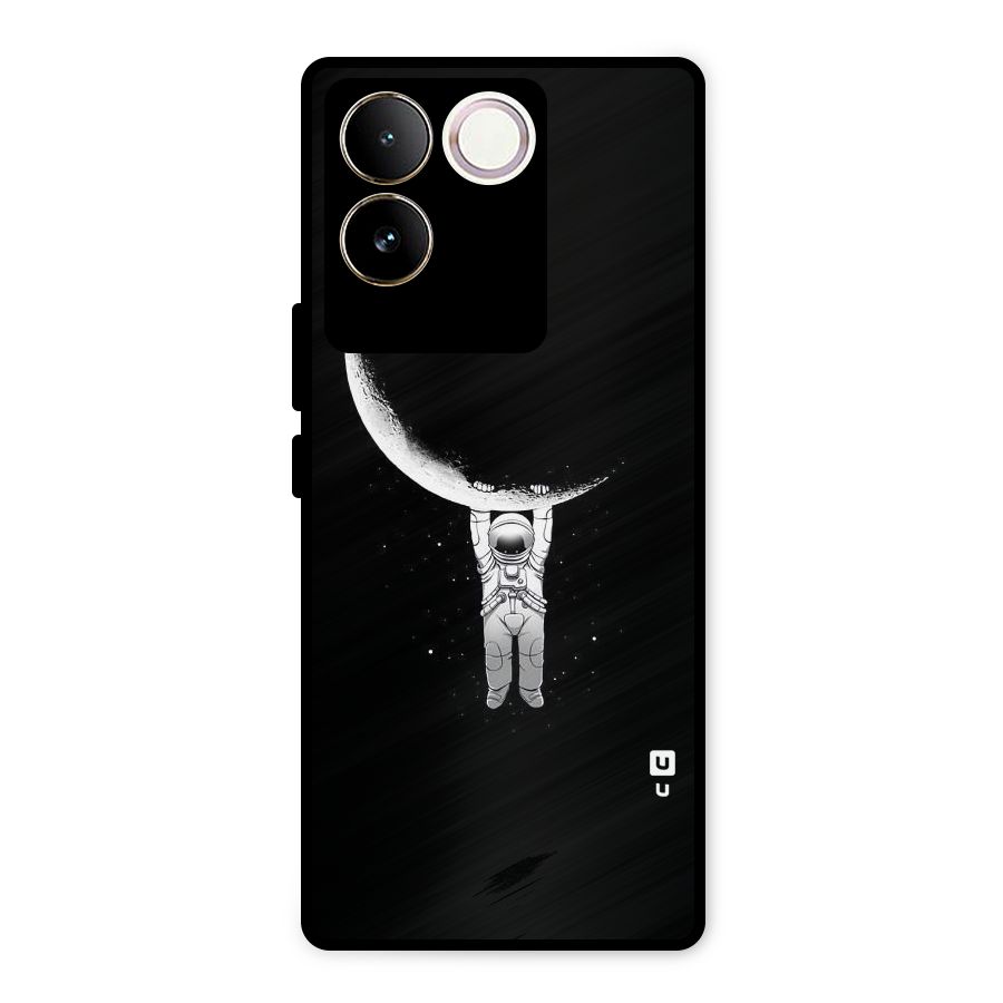 Hanging Astronaut Metal Back Case for iQOO Z7 Pro