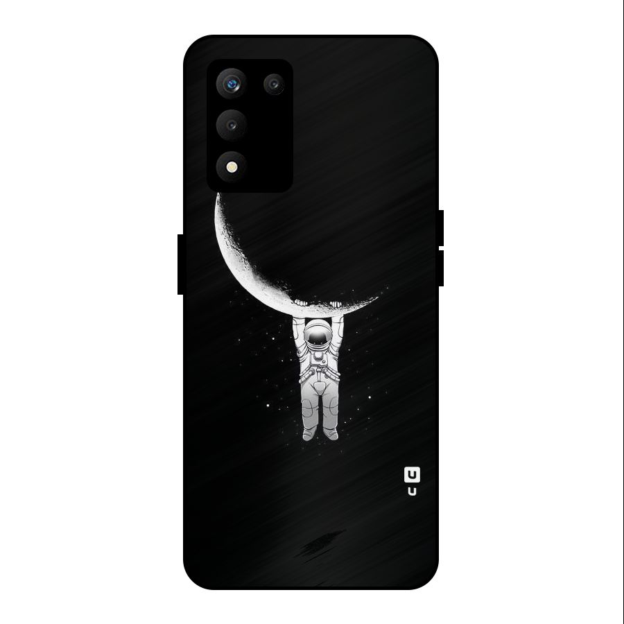 Hanging Astronaut Metal Back Case for realme 9 5G SE