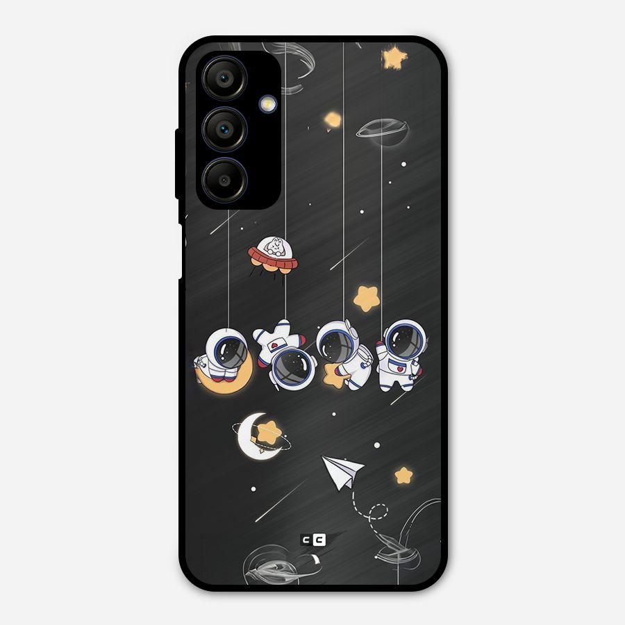Hanging Astronauts Metal Back Case for Galaxy A15 5G