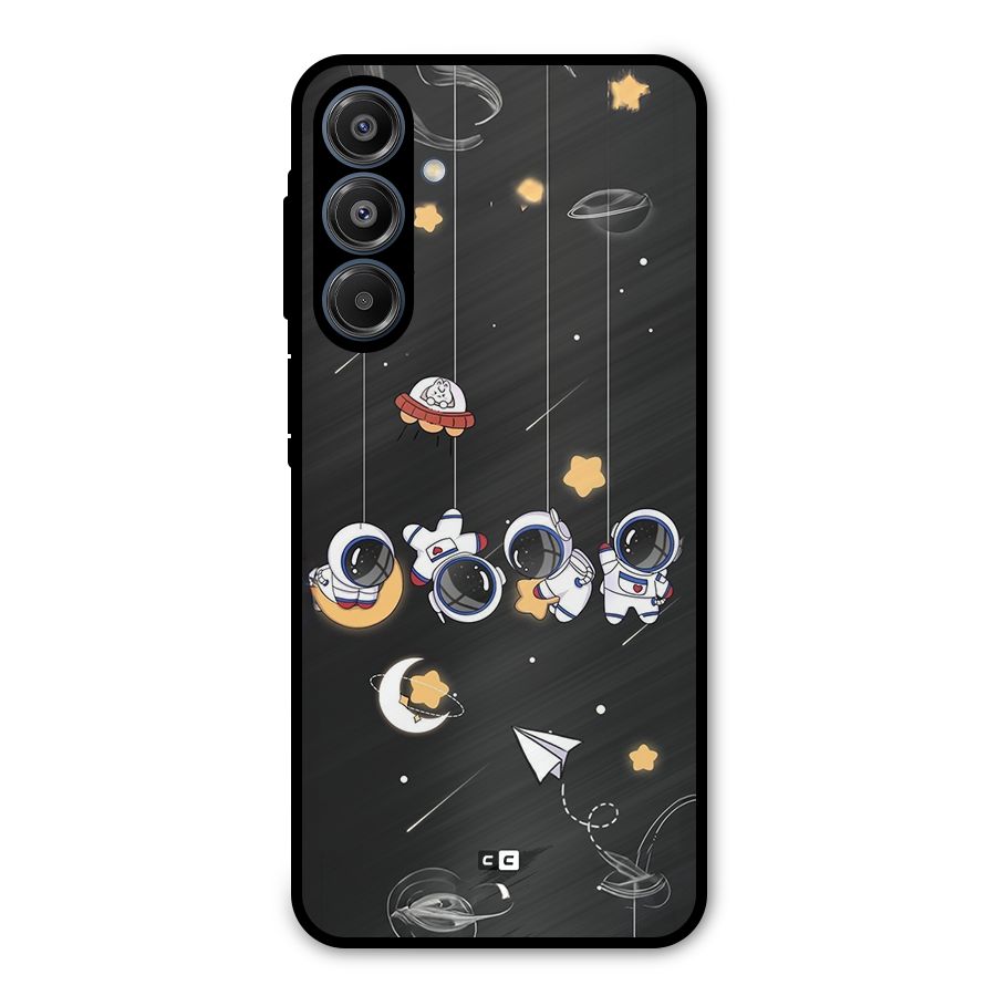 Hanging Astronauts Metal Back Case for Galaxy A16 5G