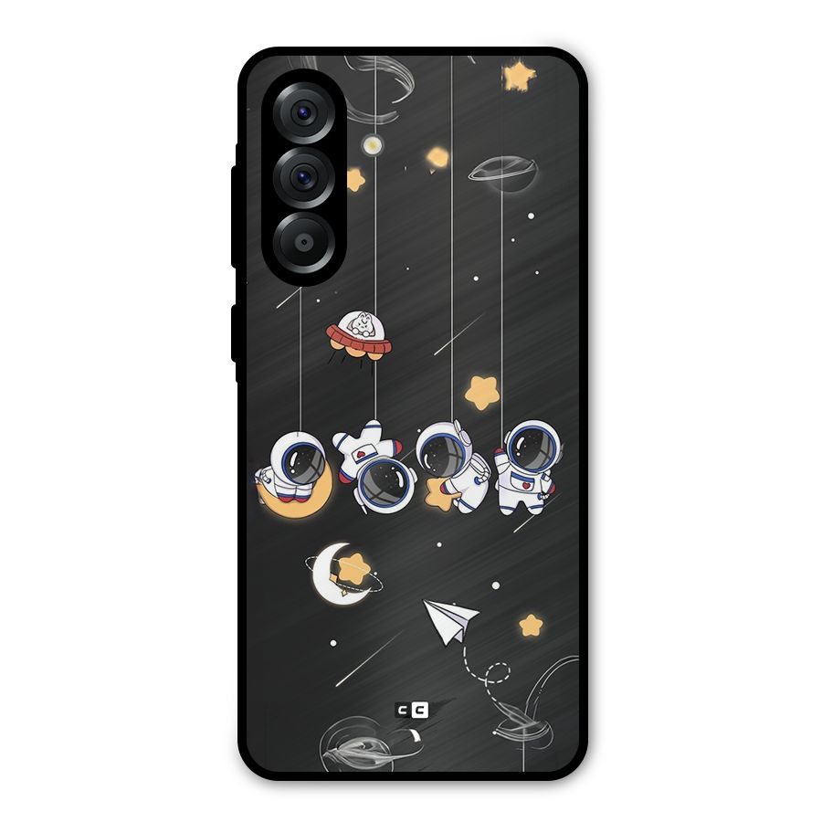 Hanging Astronauts Metal Back Case for Galaxy A56