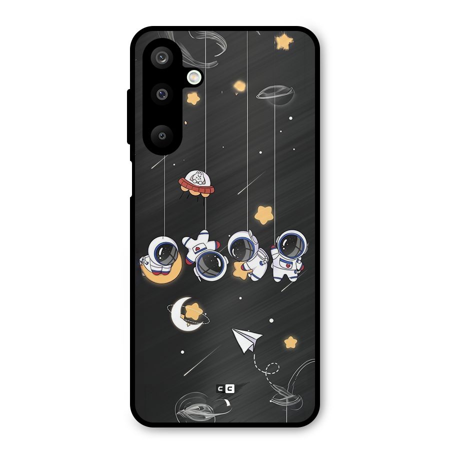 Hanging Astronauts Metal Back Case for Galaxy M16