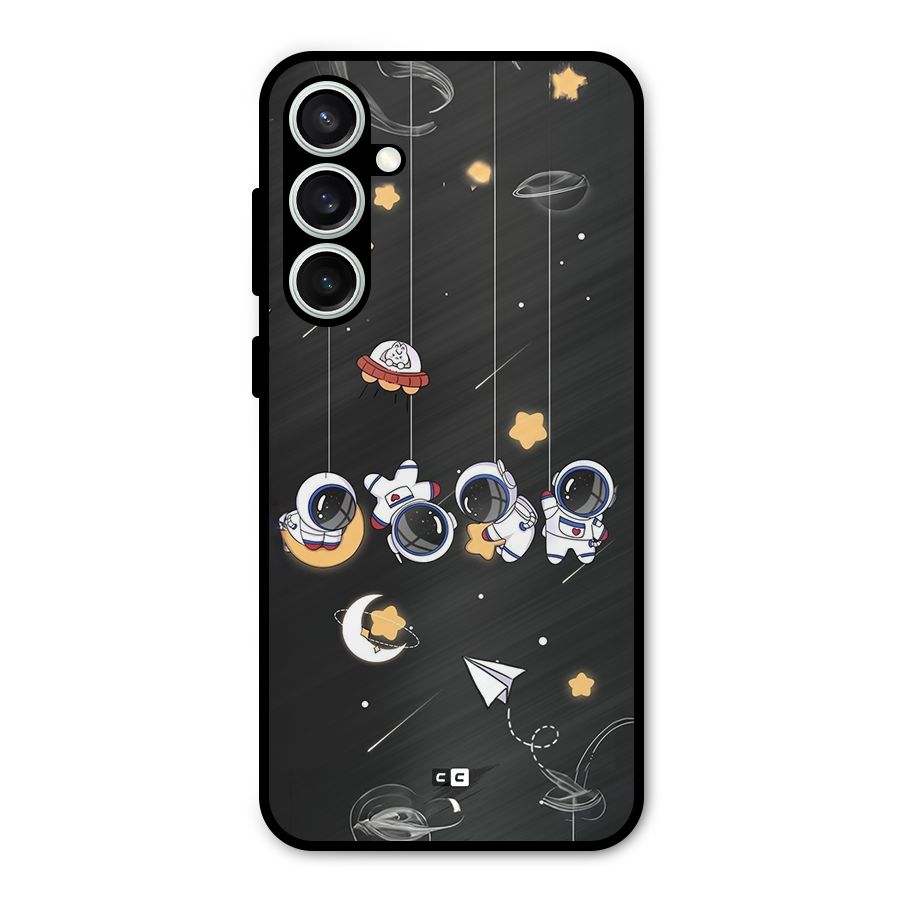 Hanging Astronauts Metal Back Case for Galaxy S23 FE