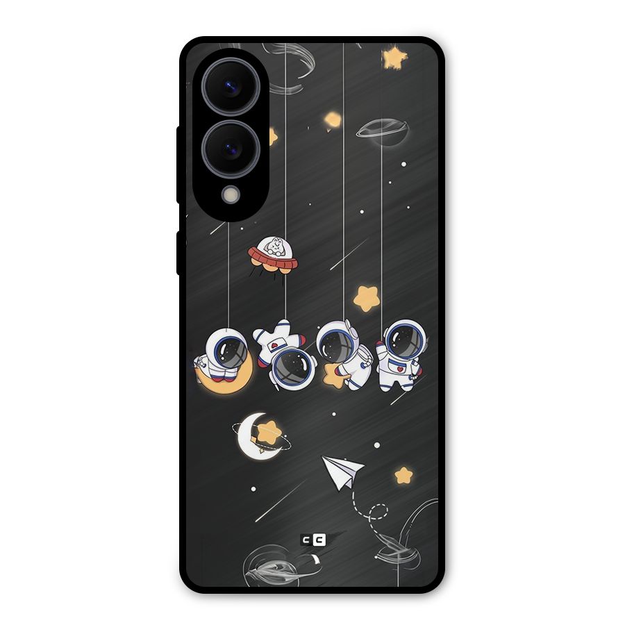 Hanging Astronauts Metal Back Case for Galaxy S25 Edge