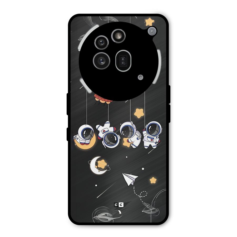 Hanging Astronauts Metal Back Case for Nothing Phone 3a Pro