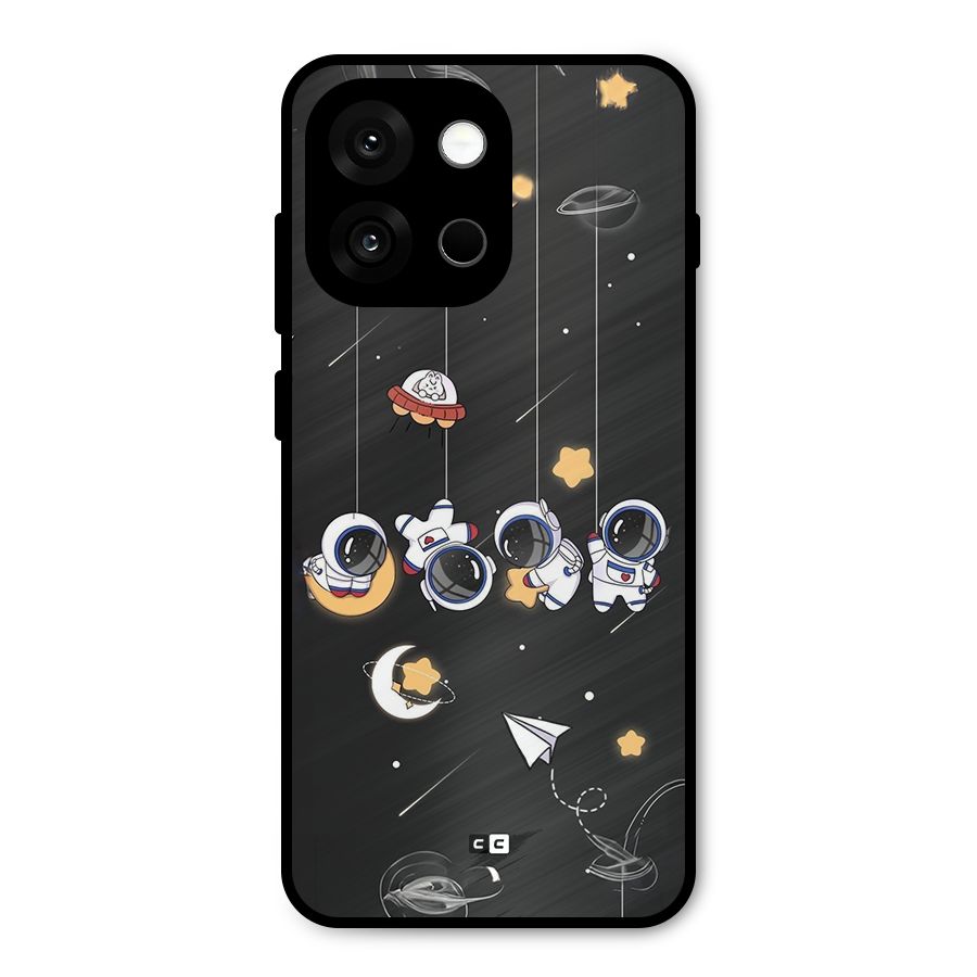 Hanging Astronauts Metal Back Case for OnePlus 13s