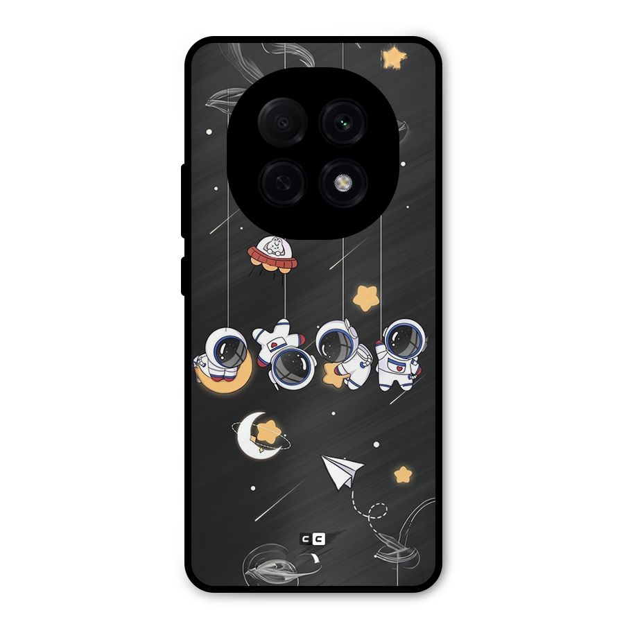 Hanging Astronauts Metal Back Case for Oppo F29 Pro