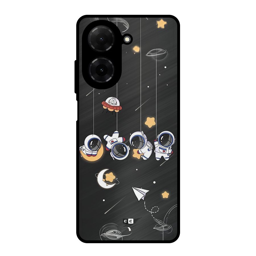Hanging Astronauts Metal Back Case for Redmi A5 4G