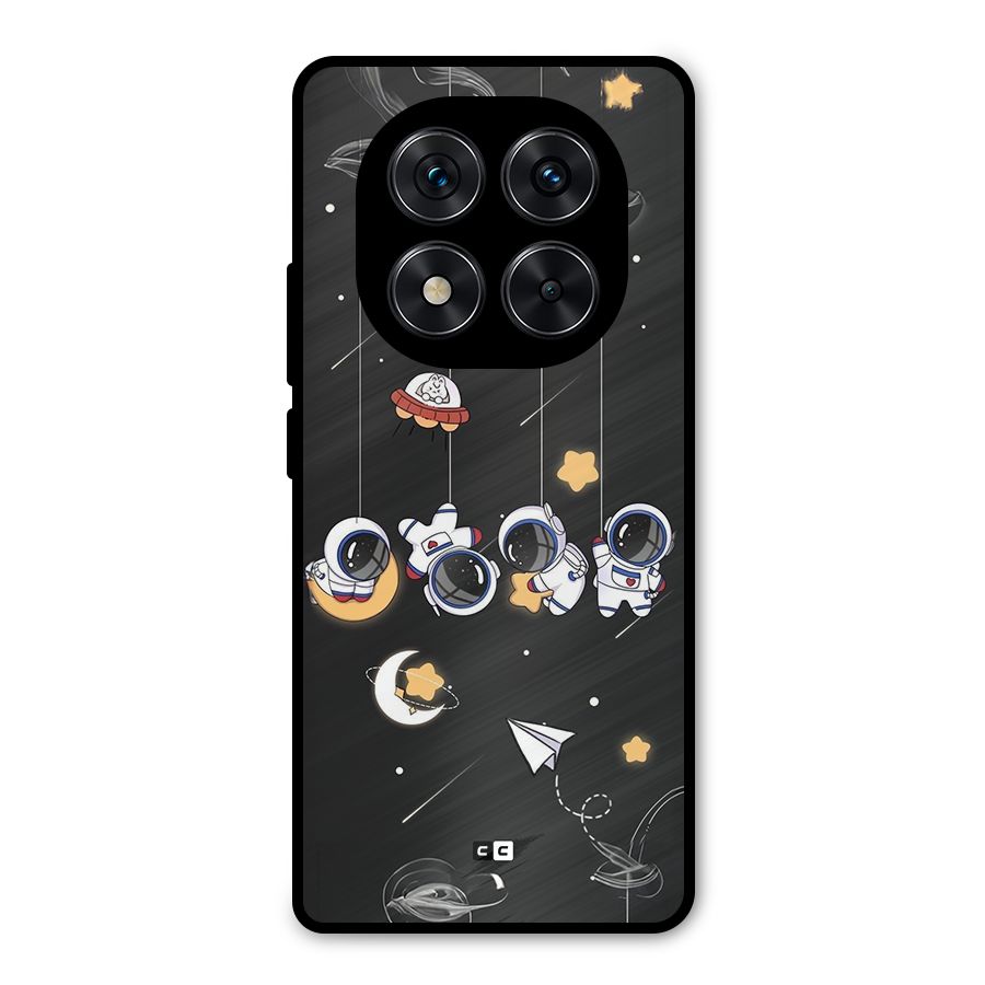 Hanging Astronauts Metal Back Case for Redmi Note 14 Pro 5G
