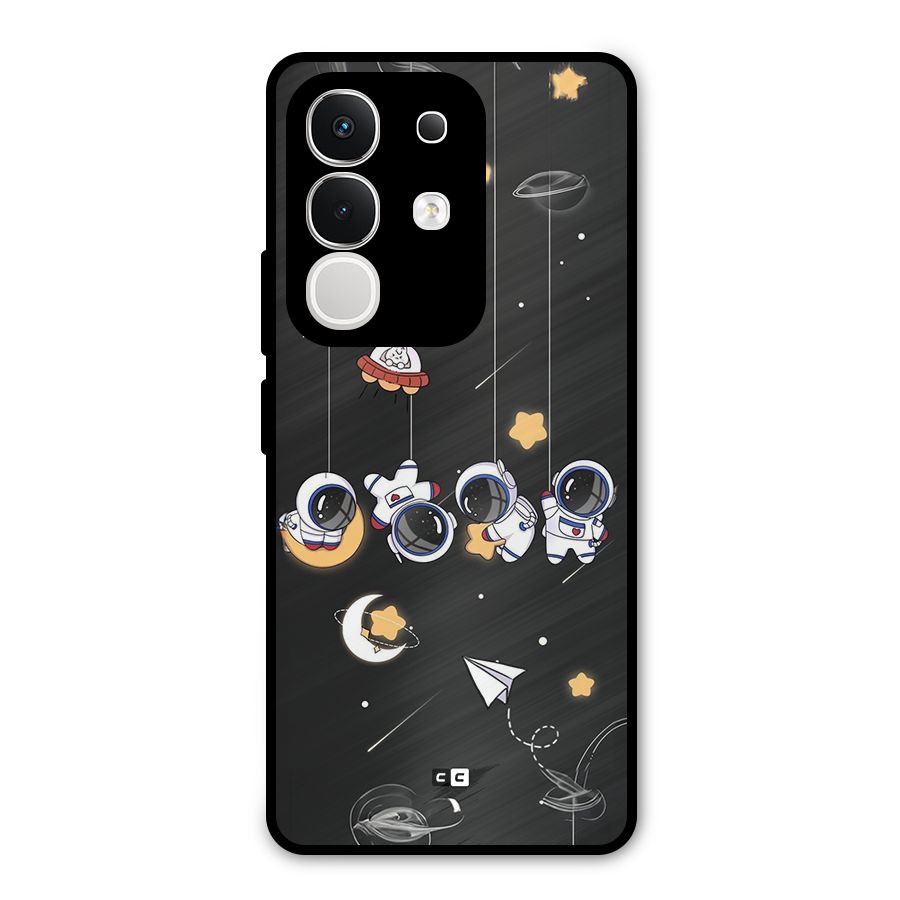 Hanging Astronauts Metal Back Case for Vivo T4x