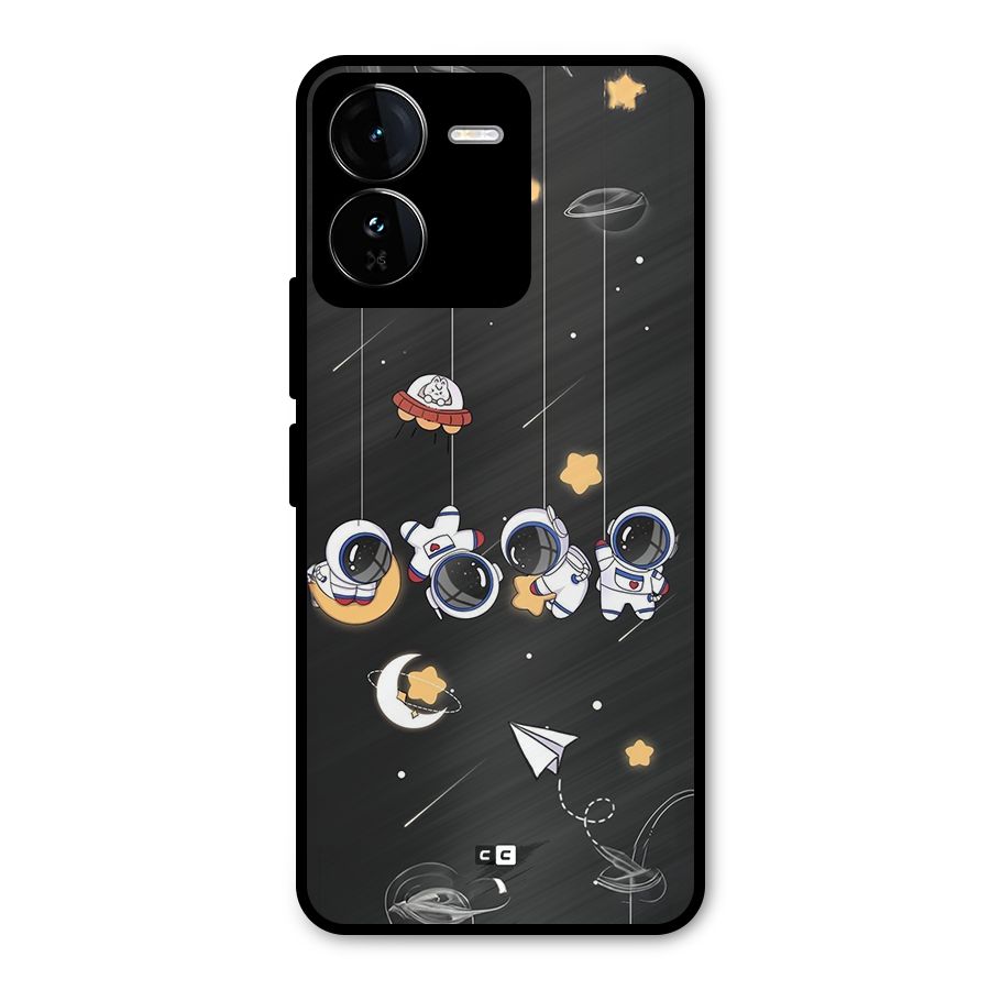Hanging Astronauts Metal Back Case for iQOO Z9
