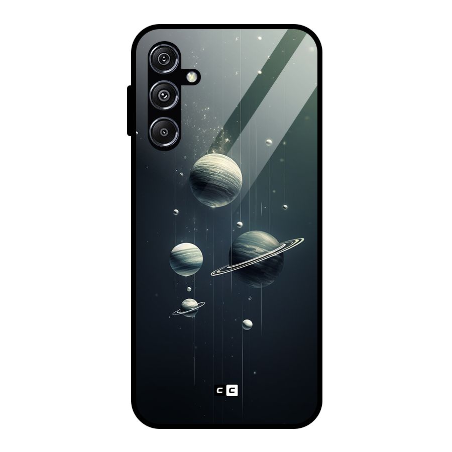 Hanging Planets Glass Back Case for Galaxy M34 5G