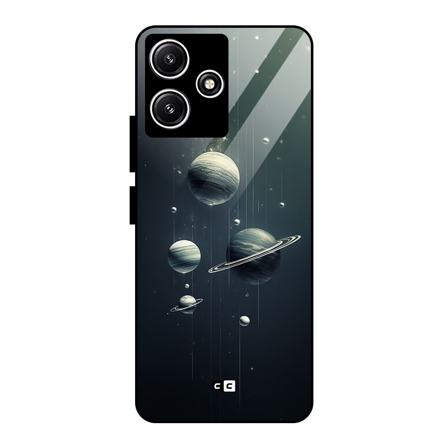 Hanging Planets Glass Back Case for Redmi 12 5G