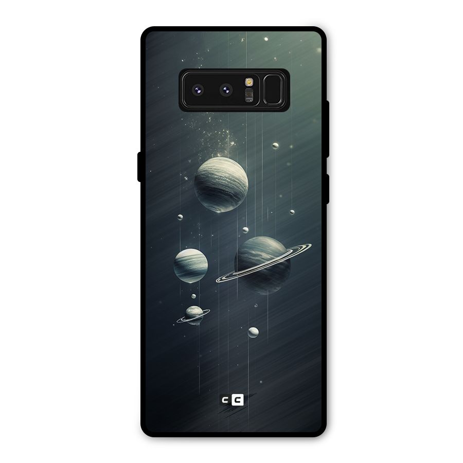 Hanging Planets Metal Back Case for Galaxy Note 8