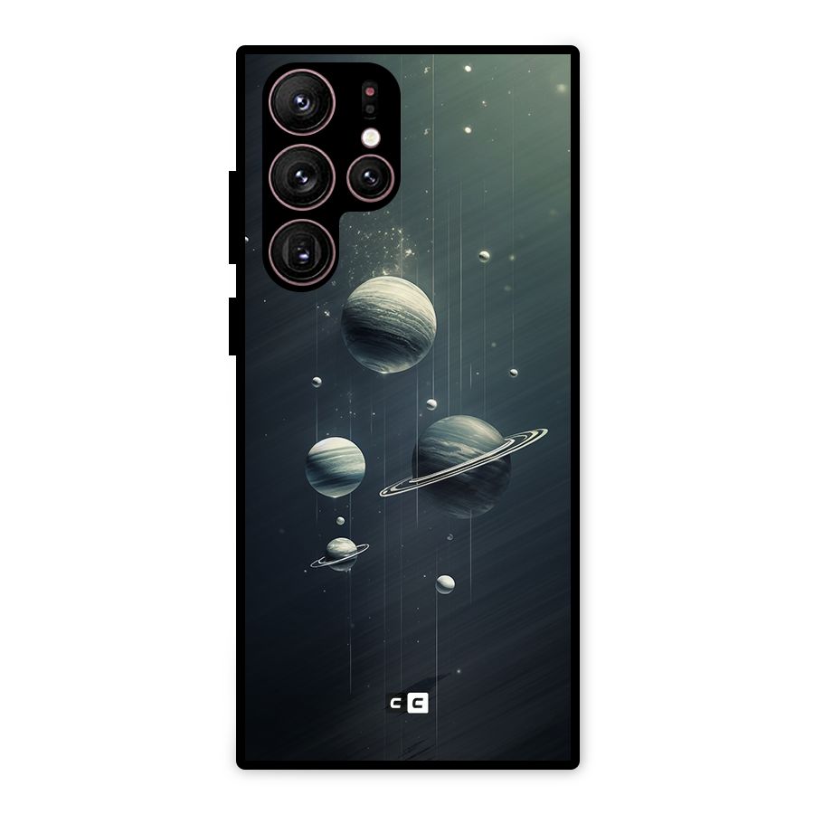 Hanging Planets Metal Back Case for Galaxy S22 Ultra 5G