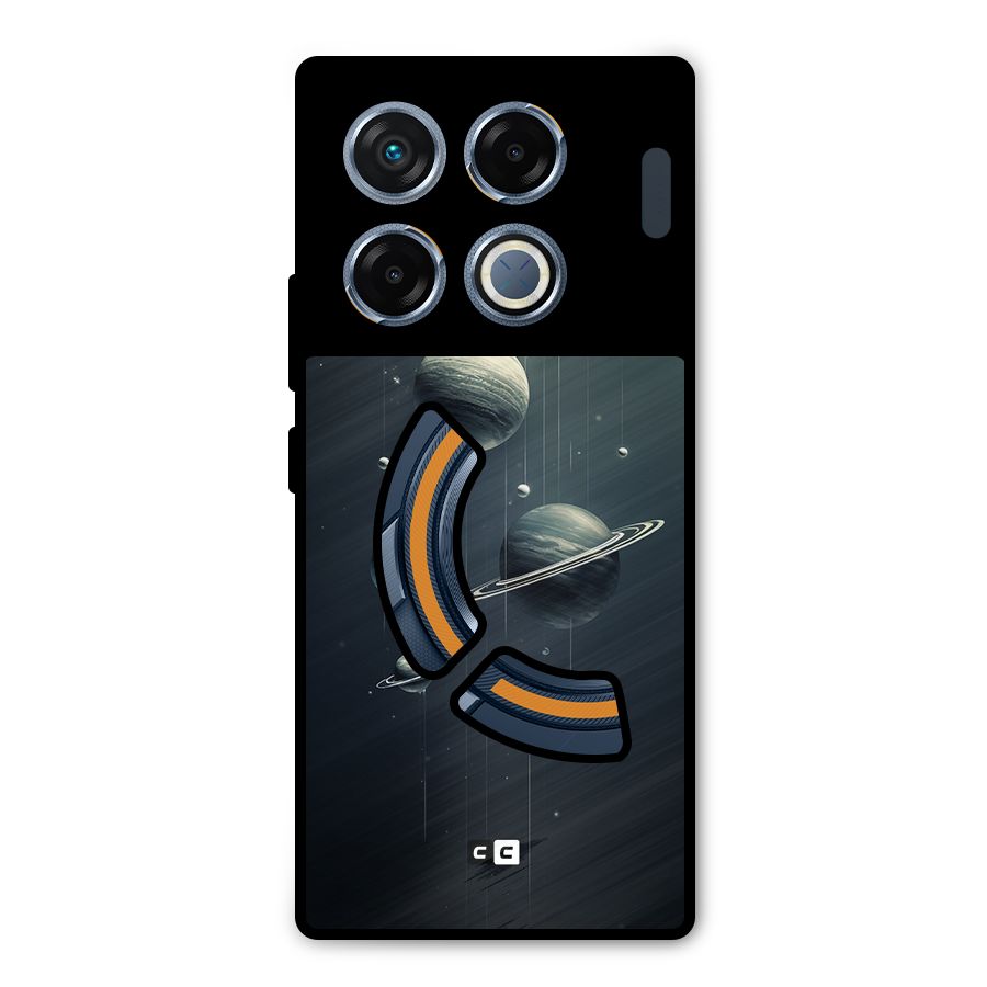 Hanging Planets Metal Back Case for Infinix GT 20 Pro