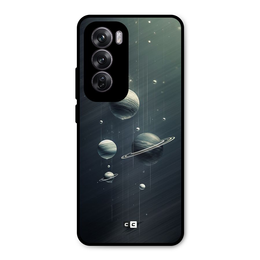 Hanging Planets Metal Back Case for Oppo Reno12 Pro