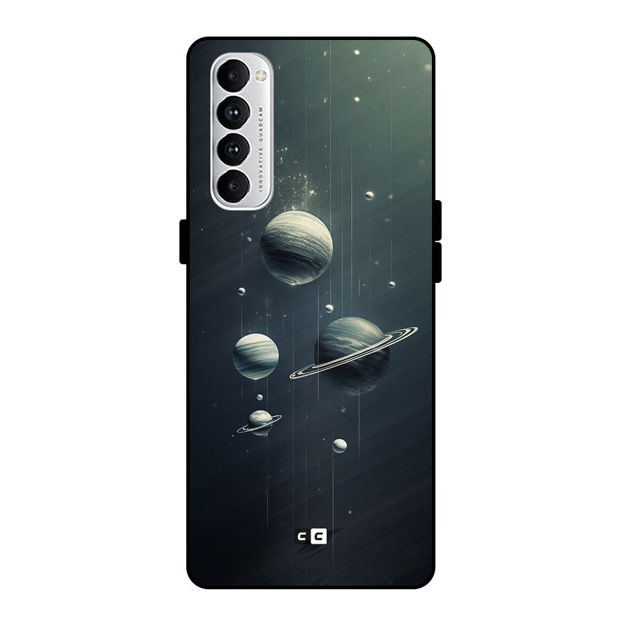 Hanging Planets Metal Back Case for Oppo Reno4 Pro