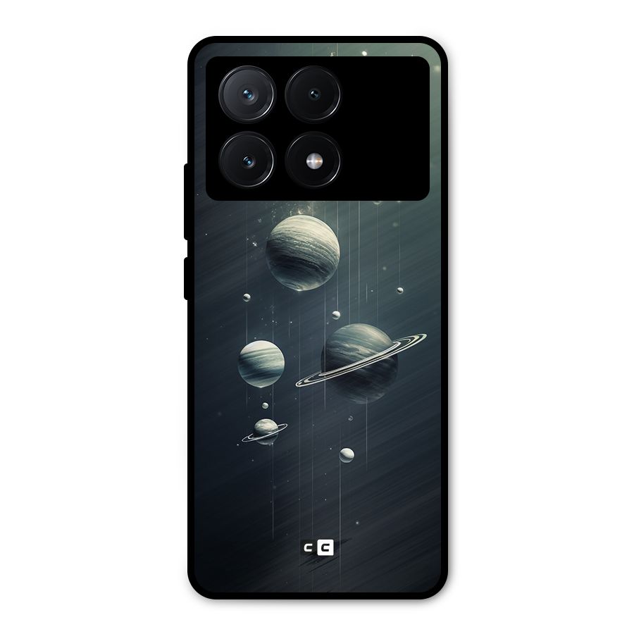 Hanging Planets Metal Back Case for Poco X6 Pro