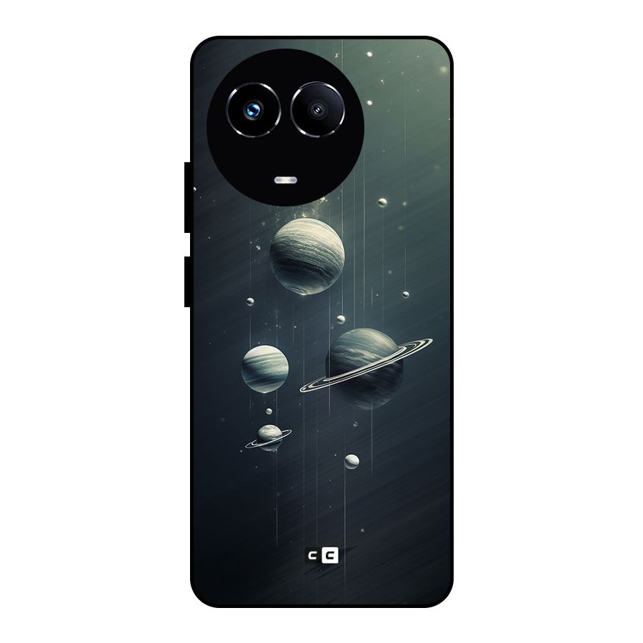 Hanging Planets Metal Back Case for Realme Narzo 60X