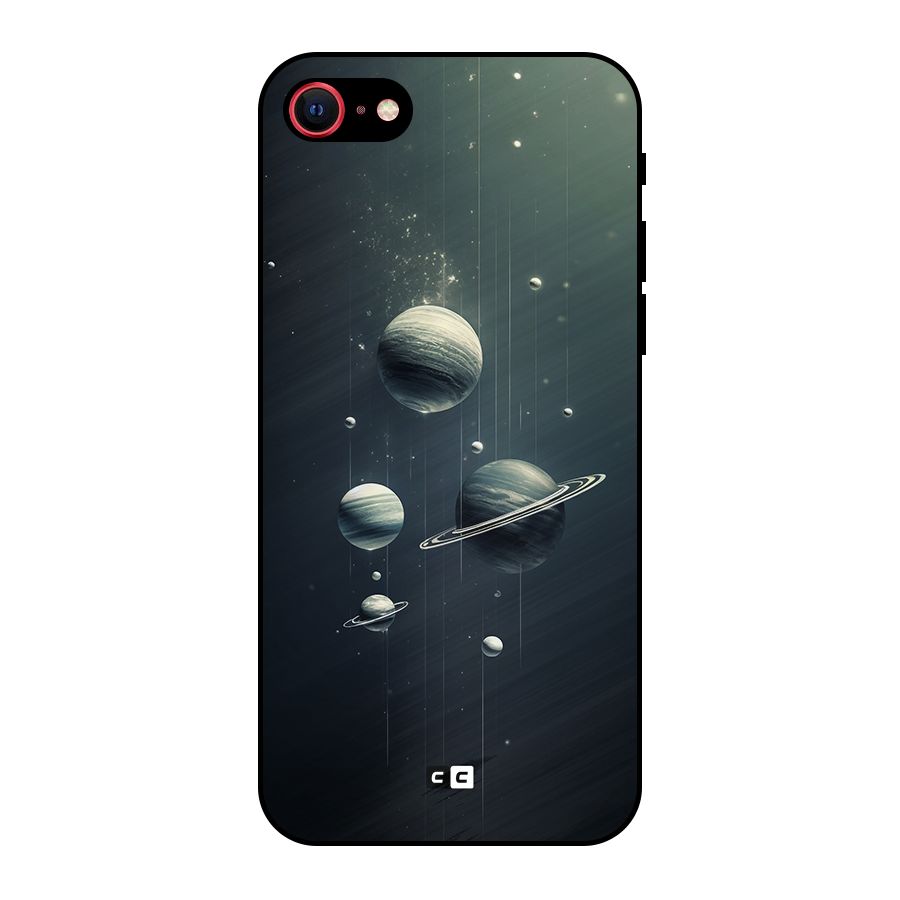 Hanging Planets Metal Back Case for iPhone 8