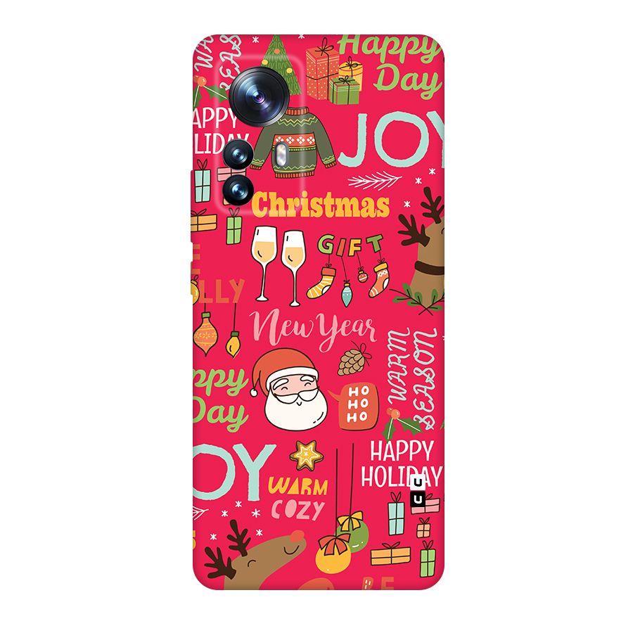 Happy Day Christmas Joy Original Polycarbonate Back Case for Xiaomi 12 Pro