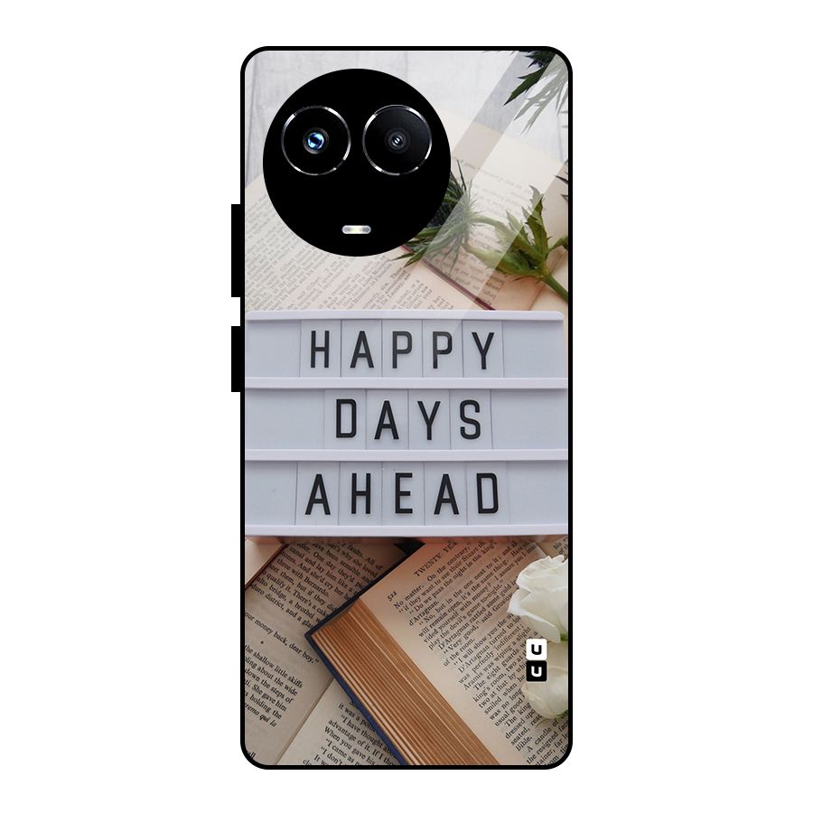 Happy Days Ahead Glass Back Case for Realme Narzo 60X