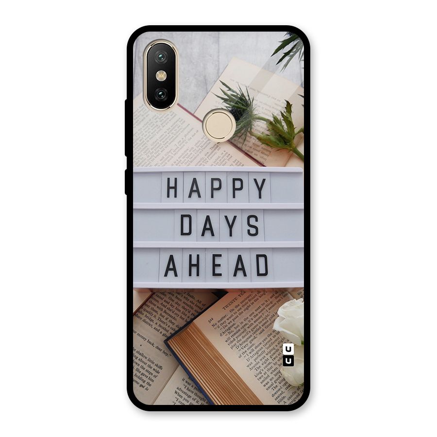Happy Days Ahead Glass Back Case for Redmi A2
