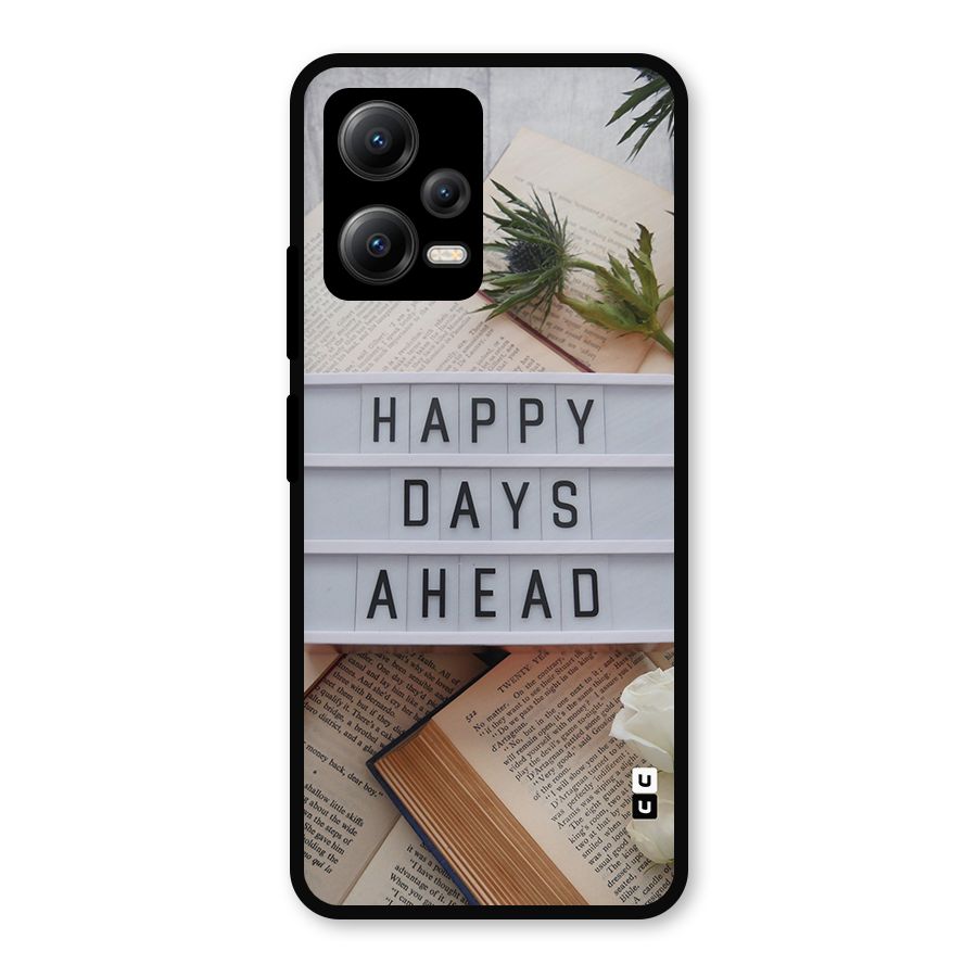Happy Days Ahead Metal Back Case for Redmi Note 12 5G