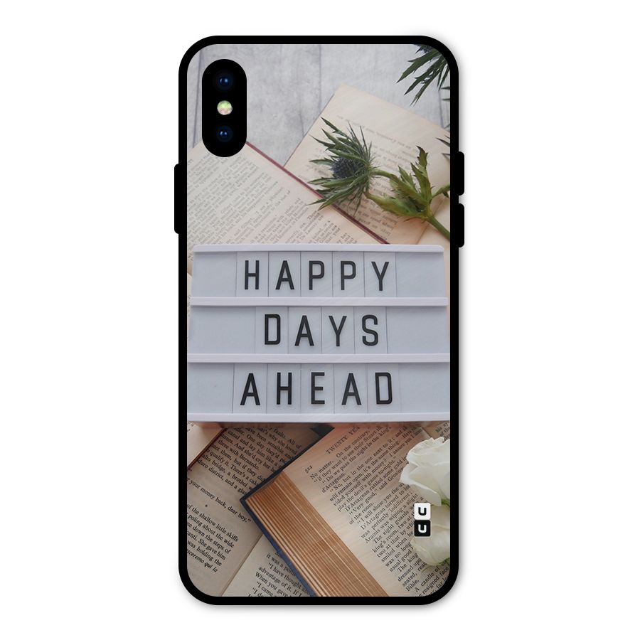 Happy Days Ahead Metal Back Case for iPhone X