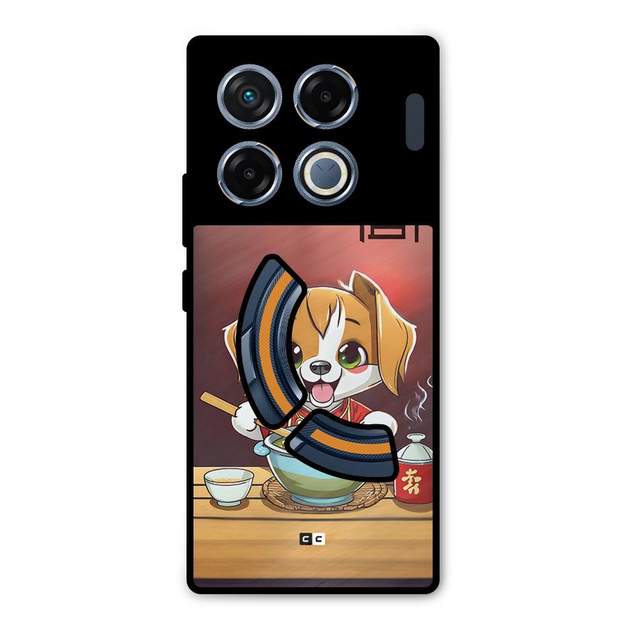 Happy Dog Cooking Metal Back Case for Infinix GT 20 Pro