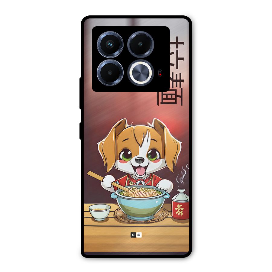 Happy Dog Cooking Metal Back Case for Infinix Note 40 5G