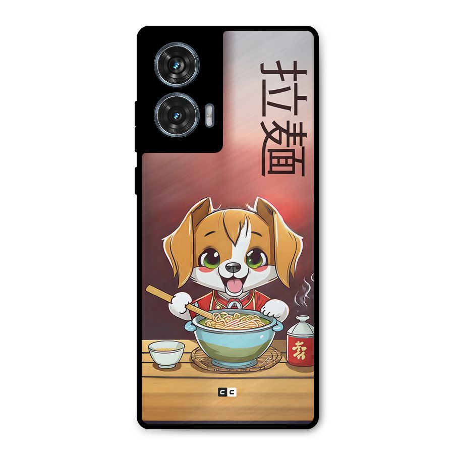Happy Dog Cooking Metal Back Case for Motorola Edge 50 Fusion